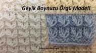 Geyik Boynuzu Örgü Modeli