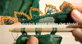 Kelebek Kanadı Kalem Oya Modeli