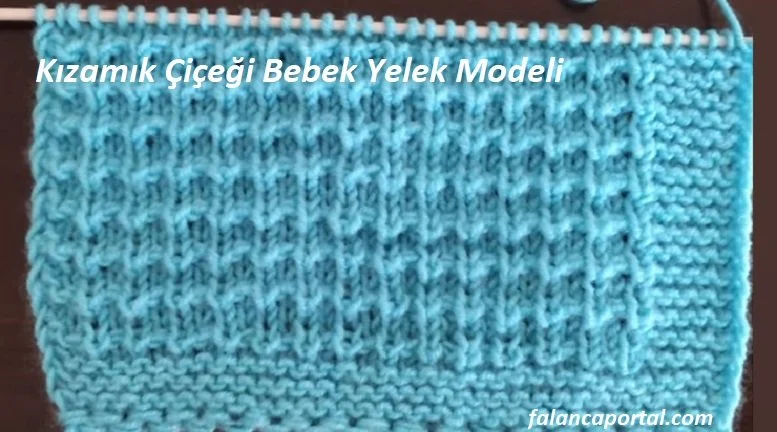 kizamik cicegi bebek yelek modeli 1