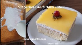 Süt Şerbetli Karlı Tatlı Tarifleri