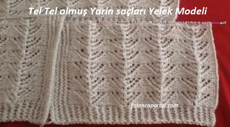 Tel Tel olmuş Yarin saçları Yelek Modeli