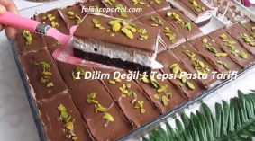 1 Dilim Değil 1 Tepsi Pasta Tarifi