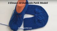 3 Elmaslı 10 Dakikada Patik Modeli