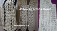 40 Tane Tığ İşi Yelek Modeli