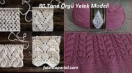 80 Tane Örgü Yelek Modeli
