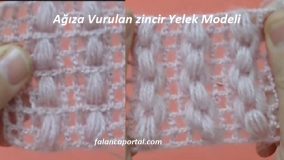 Ağıza Vurulan zincir Yelek Modeli