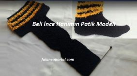 Beli İnce Hanımın Patik Modeli