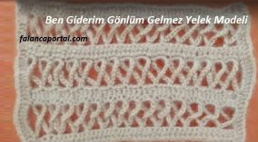Ben giderim Gönlüm Gelmez Yelek Modeli