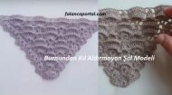 Burnundan Kıl Aldırmayan Şal Modeli