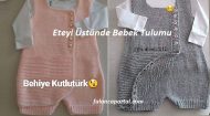 Eteyi Üstünde Bebek Tulumu