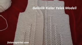 Gelinlik Kızlar Yelek Modeli