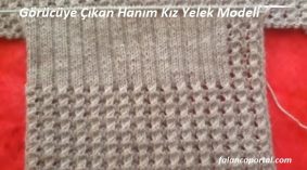 Görücüye Çıkan Hanım Kız Yelek Modeli