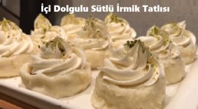 İçi Dolgulu Sütlü İrmik Tatlısı