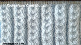 Kağıt Helva Örgü Modeli