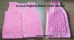 Kurtcuk Düğünü Bebek Yelek Modeli