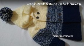 Renk Renk Üstüne Bebek Hırkası