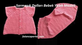 Sarmaşık Dalları Bebek Yelek Modeli