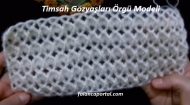 Timsah Gözyaşları Örgü Modeli