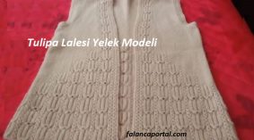 Tulipa Lalesi Yelek Modeli