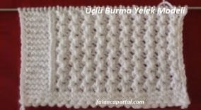 Üçlü Burma Yelek Modeli