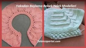 Yakadan Başlama Bebek Yelek Modelleri