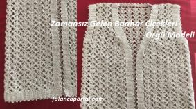 Zamansız Gelen Bahar Çiçekleri Örgü Modeli