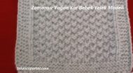 Zamansız Yağan Kar Bebek Yelek Modeli