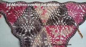 14 Motiften yapılan Şal Modeli