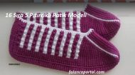 16 Sıra 5 Pıtırcıklı Patik Modeli