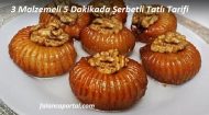 3 Malzemeli 5 Dakikada Şerbetli Tatlı Tarifi