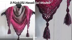 3 Püsküllü Havalı Şal Modeli