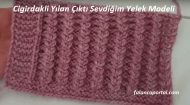 Çıngıraklı Yılan Çıktı Sevdiğim Yelek Modeli