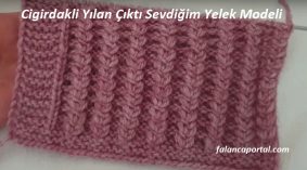 Çıngıraklı Yılan Çıktı Sevdiğim Yelek Modeli