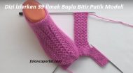 Dizi İzlerken 39 İlmek Başla Bitir Patik Modeli