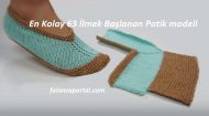 En Kolay 63 İlmek Başlanan Patik modeli