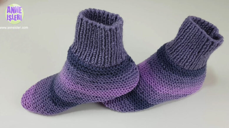 Tor Örgü Tek Parça Bot Patik Modeli