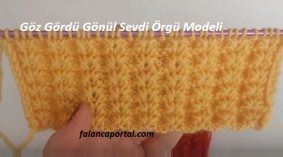 Göz Gördü Gönül Sevdi Örgü Modeli