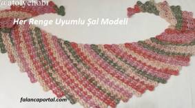 Her Renge Uyumlu Şal Modeli