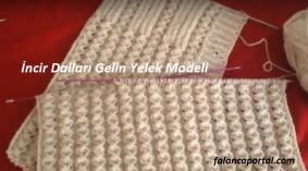 İncir Dalları Gelin Yelek Modeli
