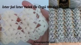 İster Şal İster Yelek Ör Örgü Modeli