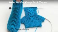 Kolay Yapılan Çorap Patik Yapımı