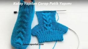 Kolay Yapılan Çorap Patik Yapımı