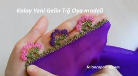 Kolay Yeni Gelin Tığ Oyası Modeli