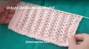 Orkide Dalları Yelek Modeli