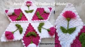 Renkli Karanfil Dalları Lif Modeli