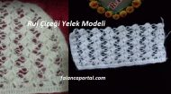 Ruj Çiçeği Yelek Modeli