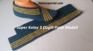 Süper Kolay 3 Çizgili Patik Modeli