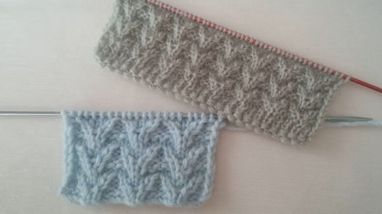 Terse Yapılan V Kabartmalı Yelek Örneği