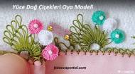Yüce Dağ Çiçekleri İğne Oyası Modeli