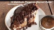 10 Dakikada Pişmeyen Meyveli Yaz Pastası